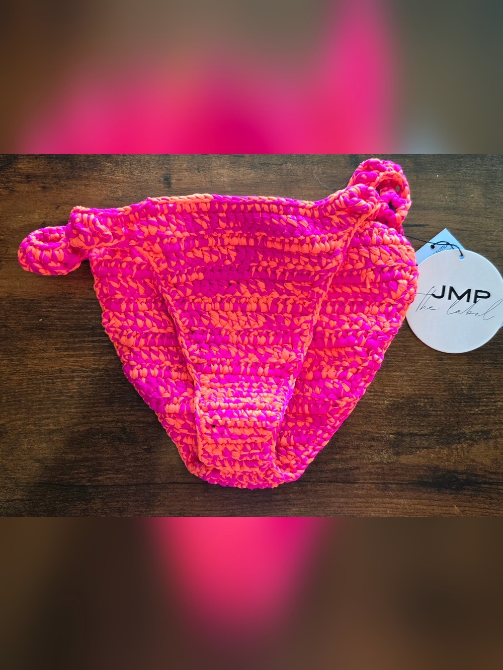 JMP The Label Pink Mirage Bathing Suit Bottoms